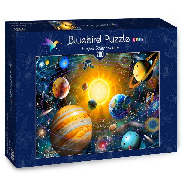 Bluebird Puzzle (70383) - Adrian Chesterman: "Ringed Solar System" - 260 pièces