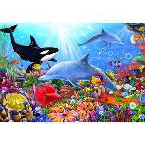 Bluebird Puzzle (70384) - Gerald Newton: "Bright Undersea World" - 260 pièces