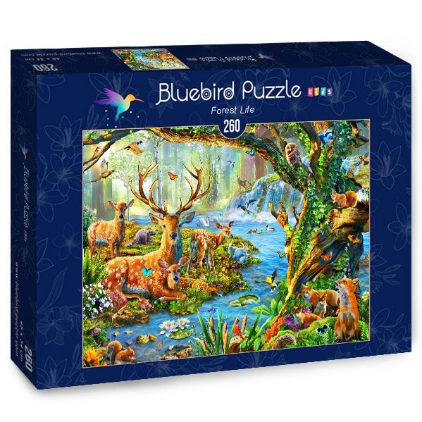 Bluebird Puzzle (70385) - Adrian Chesterman: "Forest Life" - 260 pièces