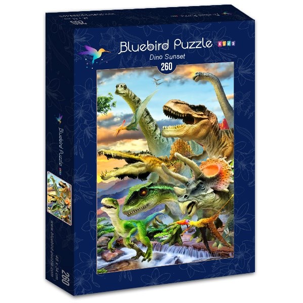 Bluebird Puzzle (70374) - Howard Robinson: "Dino Sunset" - 260 pièces