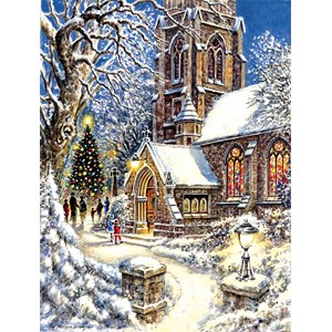 SunsOut (44121) - "Church in the Snow" - 300 pièces