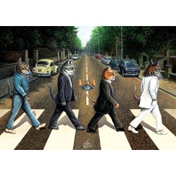 Art Puzzle (5193) - "Cat Road" - 1000 pièces