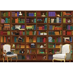Bluebird Puzzle (70274) - Matthieu Martin: "The Vintage Library" - 2000 pièces