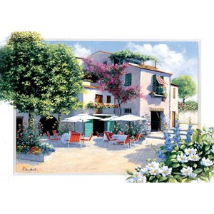Art Puzzle (5079) - Peter Motz: "Cafe Villa" - 500 pièces