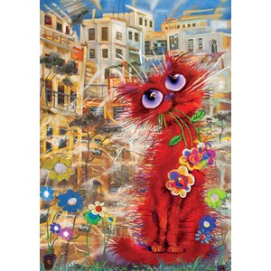 Art Puzzle (4582) - "Red Cat" - 500 pièces
