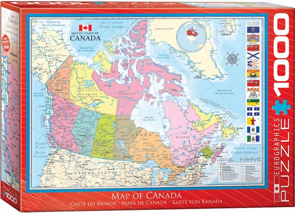 Eurographics (6000-0781) - "Carte du Canada" - 1000 pièces