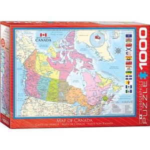 Eurographics (6000-0781) - "Carte du Canada" - 1000 pièces