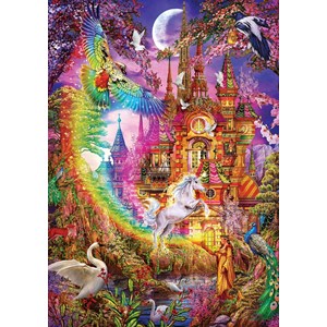 Art Puzzle (5075) - Ciro Marchetti: "Rainbow Castle" - 500 pièces