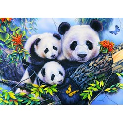 Bluebird Puzzle (70395) - Jenny Newland: "Panda Family" - 100 pièces