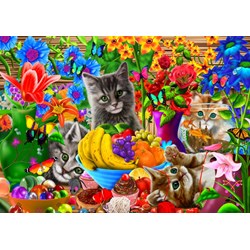 Bluebird Puzzle (70393) - Gerald Newton: "Kitten Fun" - 100 pièces