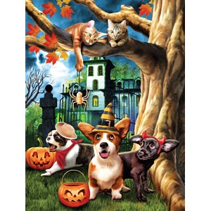 SunsOut (28826) - Tom Wood: "Halloween HiJinx" - 300 pièces