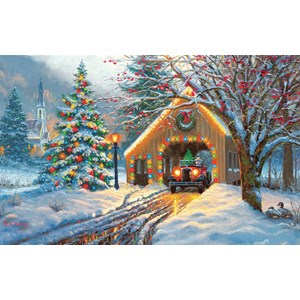 SunsOut (53052) - Mark Keathley: "Chirstmas Crossing" - 550 pièces