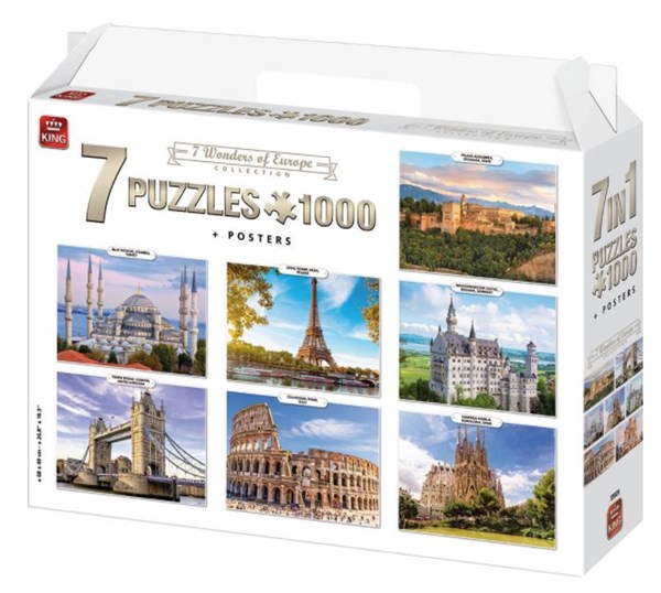 King International (55929) - "7 Wonders of Europe" - 1000 pièces