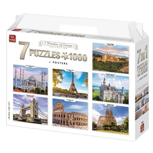 King International (55929) - "7 Wonders of Europe" - 1000 pièces