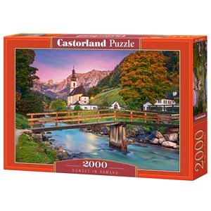 Puzzle 2000 pièces : cascade de háifoss, islande Trefl