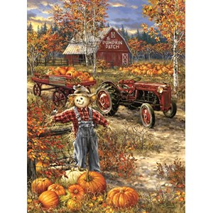 SunsOut (57144) - Dona Gelsinger: "The Pumpkin Patch Farm" - 1000 pièces