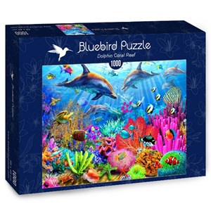 Bluebird Puzzle (70169) - Adrian Chesterman: "Dolphin Coral Reef" - 1000 pièces