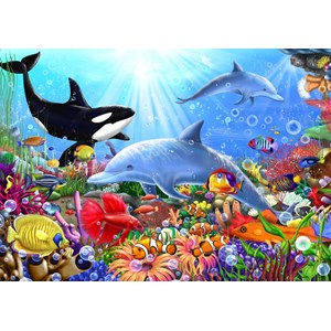 Bluebird Puzzle (70028) - Gerald Newton: "Bright Undersea World" - 1500 pièces