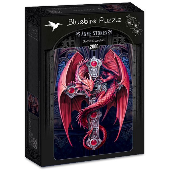 Bluebird Puzzle (70439) - Anne Stokes: "Gothic Guardian" - 2000 pièces