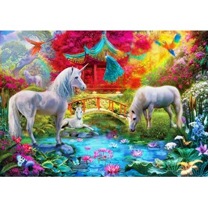 Bluebird Puzzle (70148) - Jan Patrik Krasny: "Oriental Unicorns" - 1000 pièces