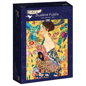 Bluebird Puzzle (60095) - Gustav Klimt: "Lady with Fan, 1918" - 1000 pièces