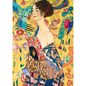 Bluebird Puzzle (60095) - Gustav Klimt: "Lady with Fan, 1918" - 1000 pièces