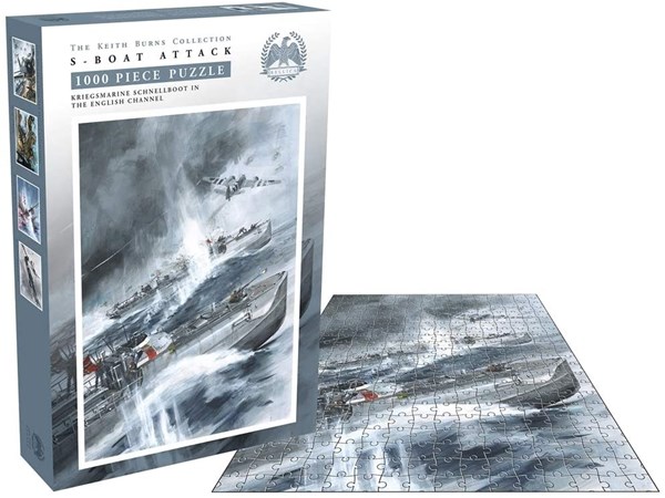 Zee Puzzle (26237) - Keith Burns: "S-Boat Attack" - 1000 pièces