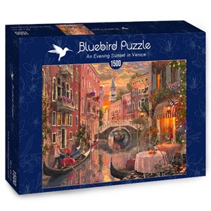 Bluebird Puzzle (70115) - "An Evening Sunset in Venice" - 1500 pièces