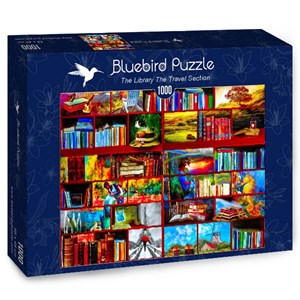 Bluebird Puzzle (70212) - Celebrate Life Gallery: "The Library The Travel Section" - 1000 pièces