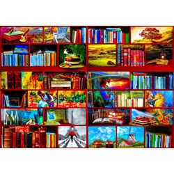 Bluebird Puzzle (70212) - Celebrate Life Gallery: "The Library The Travel Section" - 1000 pièces