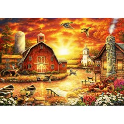 Bluebird Puzzle (70416) - Chuck Pinson: "Honey Drip Farm" - 2000 pièces