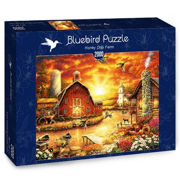 Bluebird Puzzle (70416) - Chuck Pinson: "Honey Drip Farm" - 2000 pièces