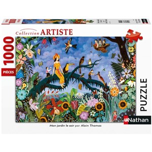 Nathan (87633) - Alain Thomas: "Mon Jardin Le Soir" - 1000 pièces