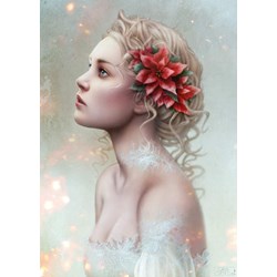 Nathan (87628) - Cris Ortega: "Poinsettia" - 1000 pièces