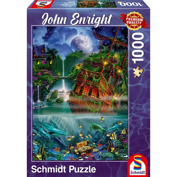 Schmidt Spiele (59685) - John Enright: "Sunken treasure" - 1000 pièces