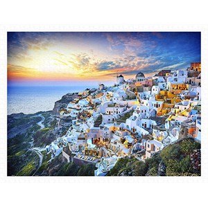 Pintoo (h2073) - "Beautiful Sunset of Greece" - 1200 pièces