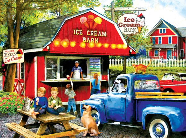 SunsOut (28858) - Tom Wood: "The Ice Cream Barn" - 1000 pièces
