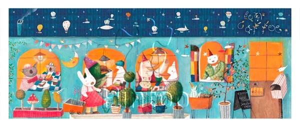 Pintoo (h1787) - Nan Jun: "Bear Coffee" - 1000 pièces