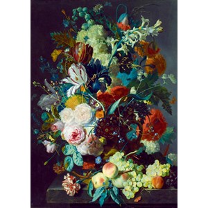 Bluebird Puzzle (60072) - Jan van Huysum: "Still Life with Flowers and Fruit, 1715" - 1000 pièces
