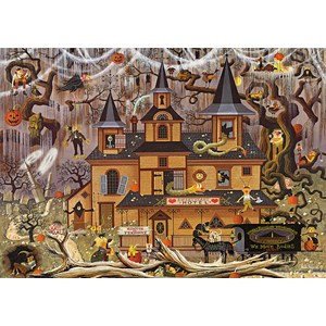 Buffalo Games (3872) - Charles Wysocki: "Trick or Treat Hotel" - 500 pièces