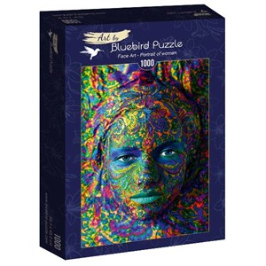 Bluebird Puzzle (60010) - "Face Art, Portrait of woman" - 1000 pièces