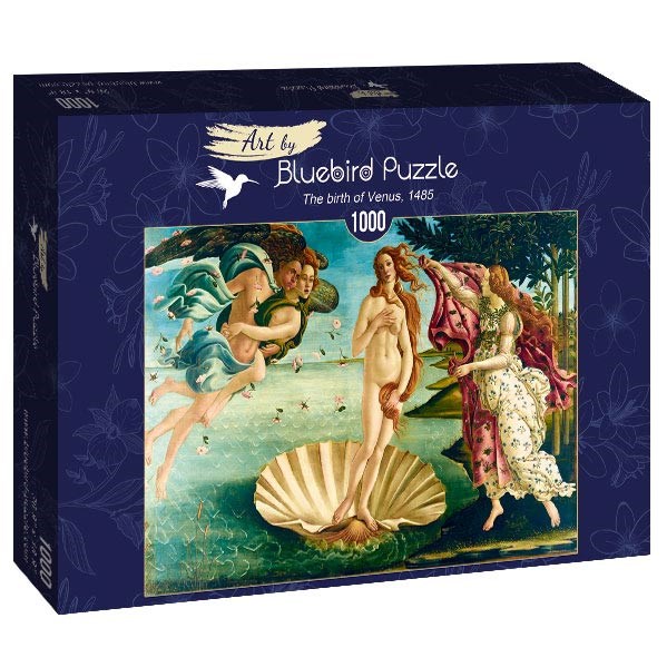 Bluebird Puzzle (60055) - Sandro Botticelli: "The birth of Venus, 1485" - 1000 pièces
