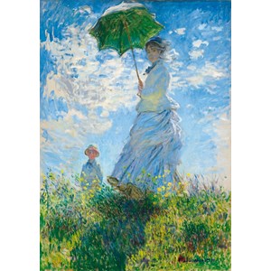Bluebird Puzzle (60039) - Claude Monet: "Woman with a Parasol, Madame Monet and Her Son" - 1000 pièces