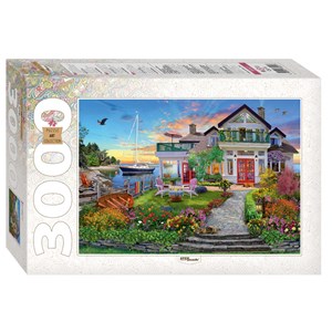 Step Puzzle (85021) - "House by the bay" - 3000 pièces