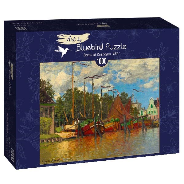 Bluebird Puzzle (60031) - Claude Monet: "Boats at Zaandam, 1871" - 1000 pièces