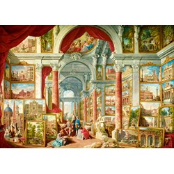 Bluebird Puzzle (60075) - Giovanni Paolo Panini: "Picture Gallery with Views of Modern Rome, 1757" - 1000 pièces