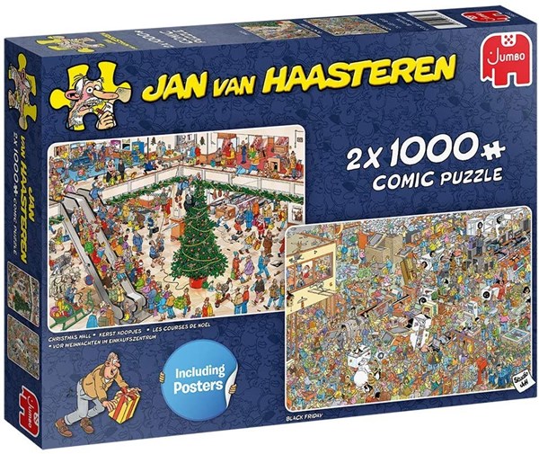 Jumbo (20033) - Jan van Haasteren: "Holiday Shopping" - 1000 pièces