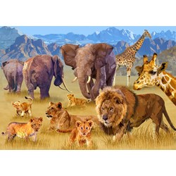 Bluebird Puzzle (70419) - François Ruyer: "Savannah Animals" - 1500 pièces