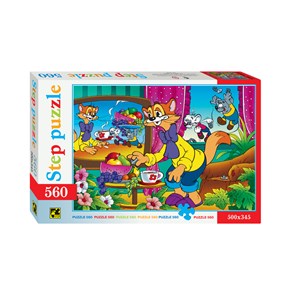 Step Puzzle (78034) - "Leopold the Cat" - 560 pièces