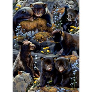 SunsOut (56452) - Rebecca Latham: "Bear Cubs" - 500 pièces
